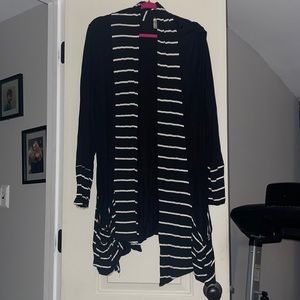 Tunic length cardigan